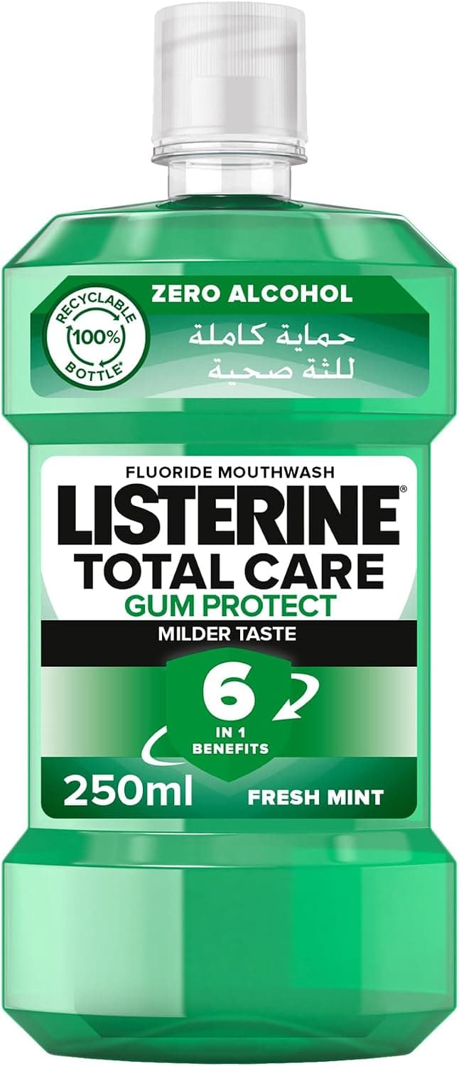 دهانشویه Listerine Total Care Gum Protect با طعم نعناع تازه 250ml دهانشویه Listerine Total Care Gum Protect با طعم نعناع تازه 250ml