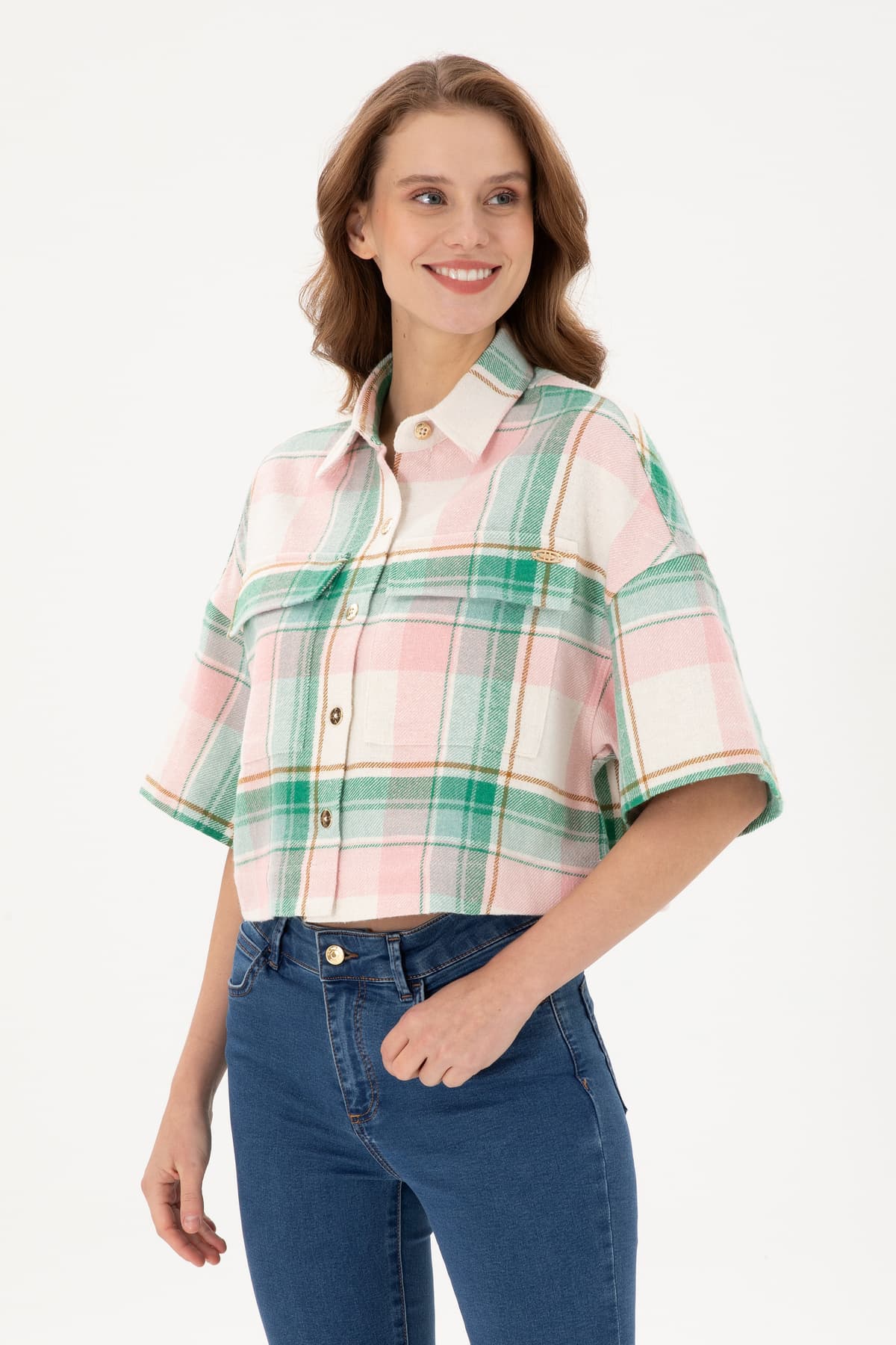 پیراهن زنانه U.S. Polo Assn. آستین بلند سالمونی مدل 50289839-VR047 پیراهن زنانه U.S. Polo Assn. آستین بلند سالمونی مدل 50289839-VR047