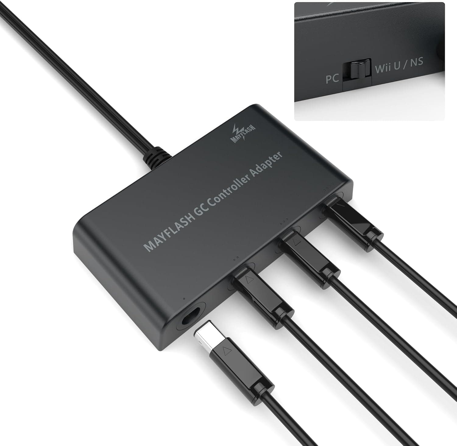 آداپتور MAYFLASH سازگار با دسته GameCube برای Wii و Wii U بسته دوتایی آداپتور MAYFLASH سازگار با دسته GameCube برای Wii و Wii U بسته دوتایی