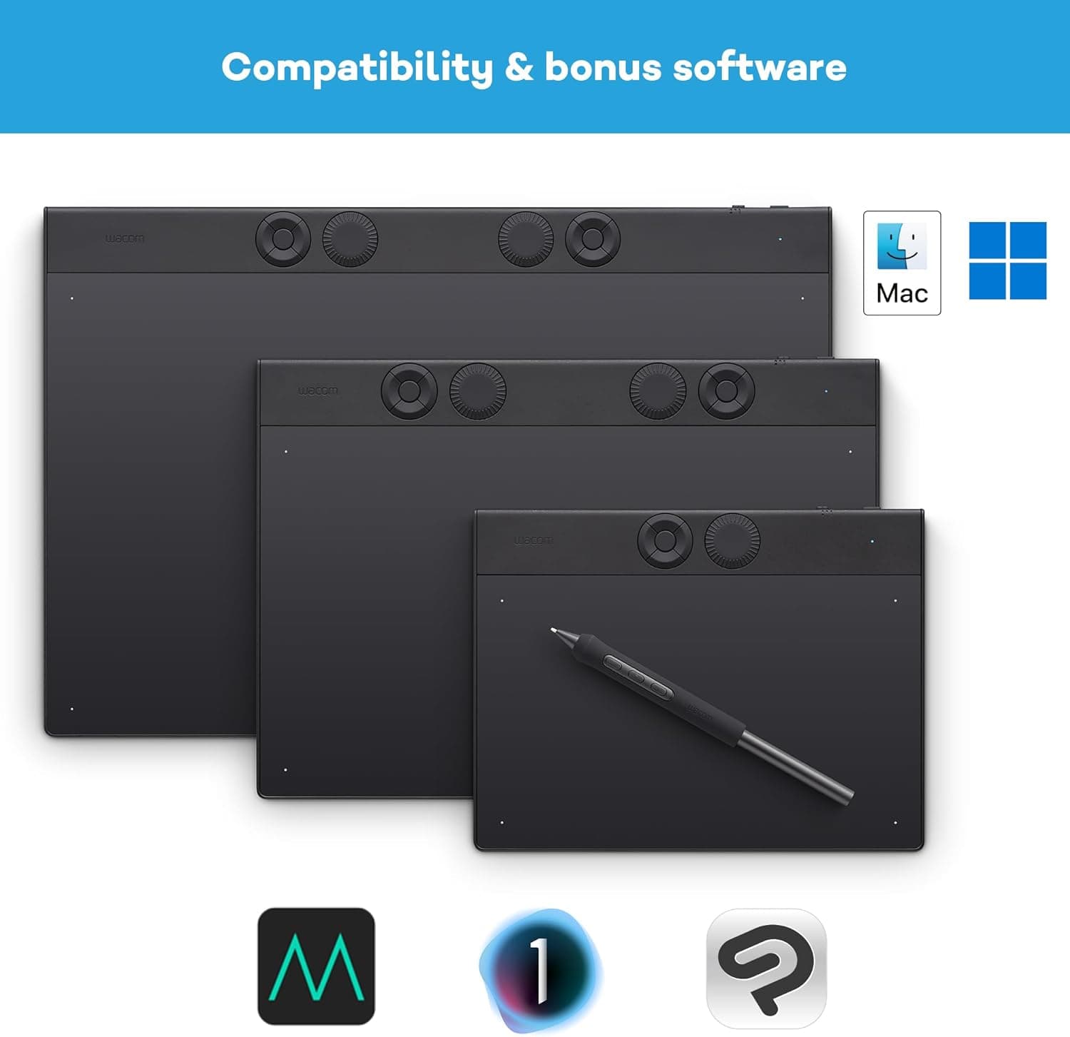 تبلت گرافیکی Wacom Intuos Pro Medium با Wacom Pro Pen 3 مدل PTK670K0B تبلت گرافیکی Wacom Intuos Pro Medium با Wacom Pro Pen 3 مدل PTK670K0B