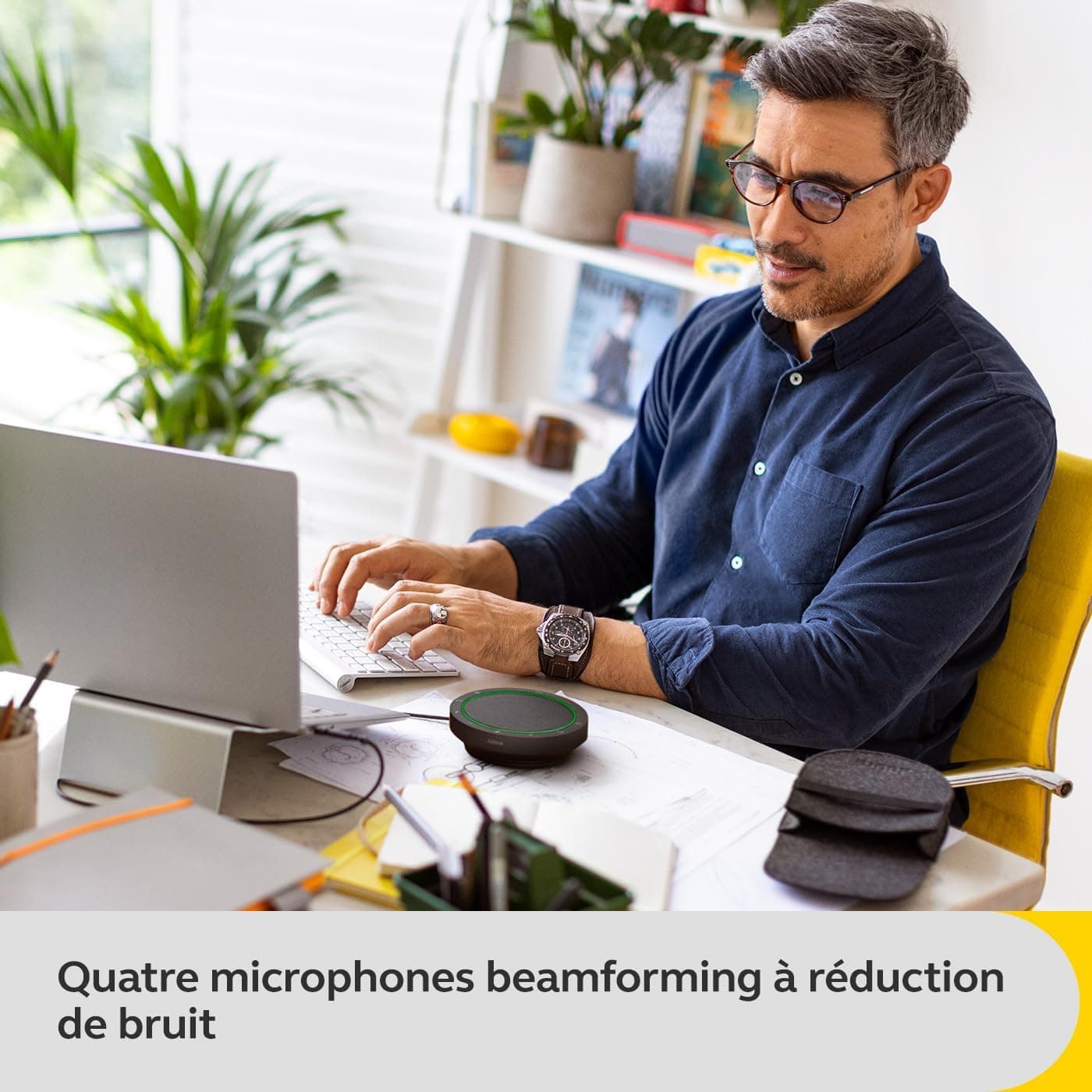 اسپیکرفون بیسیم بلوتوثی Jabra با ۴ میکروفون حذف نویز و بلندگوی 50mm مدل Speak2 55 اسپیکرفون بیسیم بلوتوثی Jabra با ۴ میکروفون حذف نویز و بلندگوی 50mm مدل Speak2 55