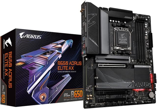 مادربرد GIGABYTE چیپست AMD B650 سوکت AM5 ATX مدل B650 AORUS Elite AX 1.0 مادربرد GIGABYTE چیپست AMD B650 سوکت AM5 ATX مدل B650 AORUS Elite AX 1.0