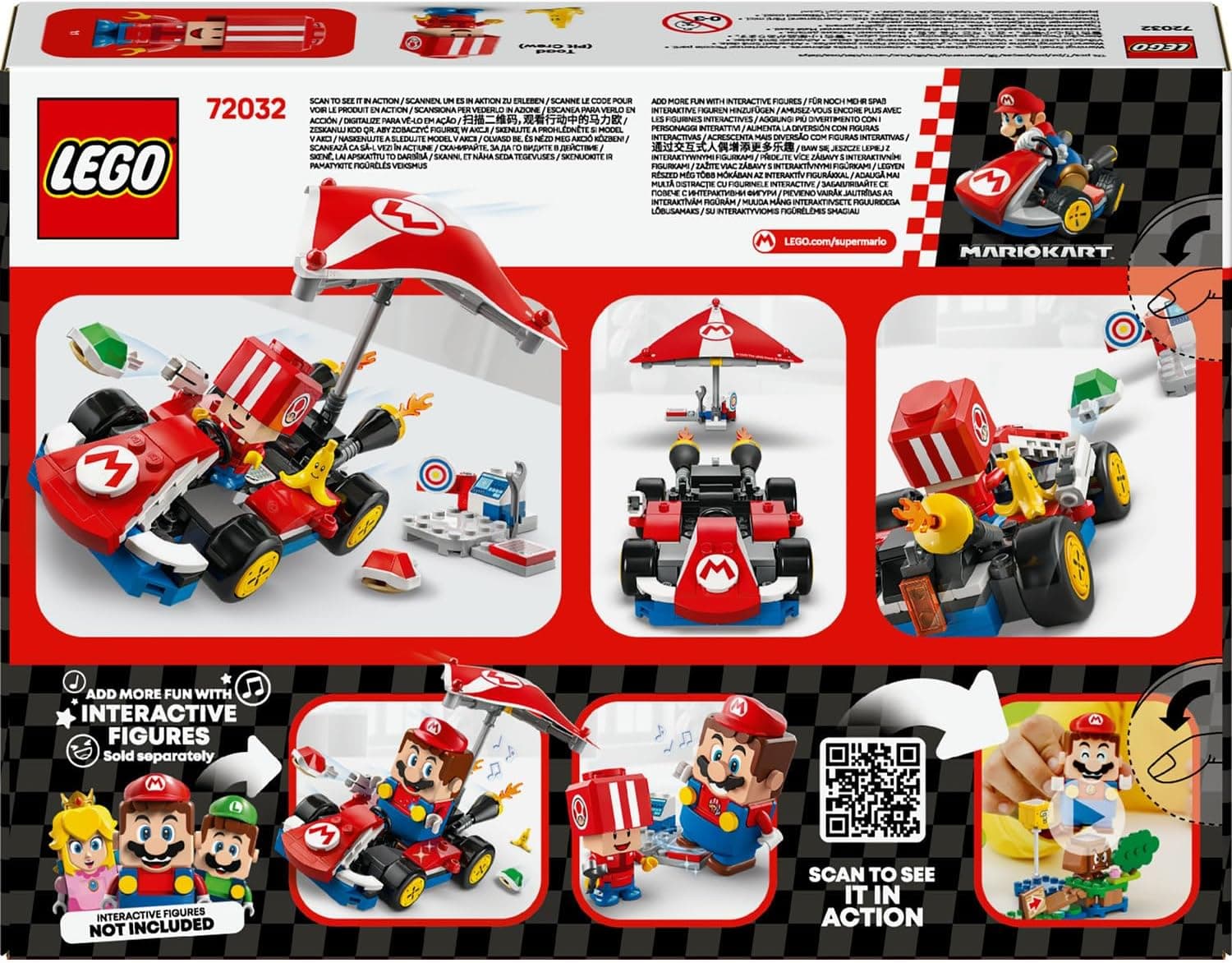 لگو Super Mario Mario Kart مدل 72032 با فیگور Toad لگو Super Mario Mario Kart مدل 72032 با فیگور Toad