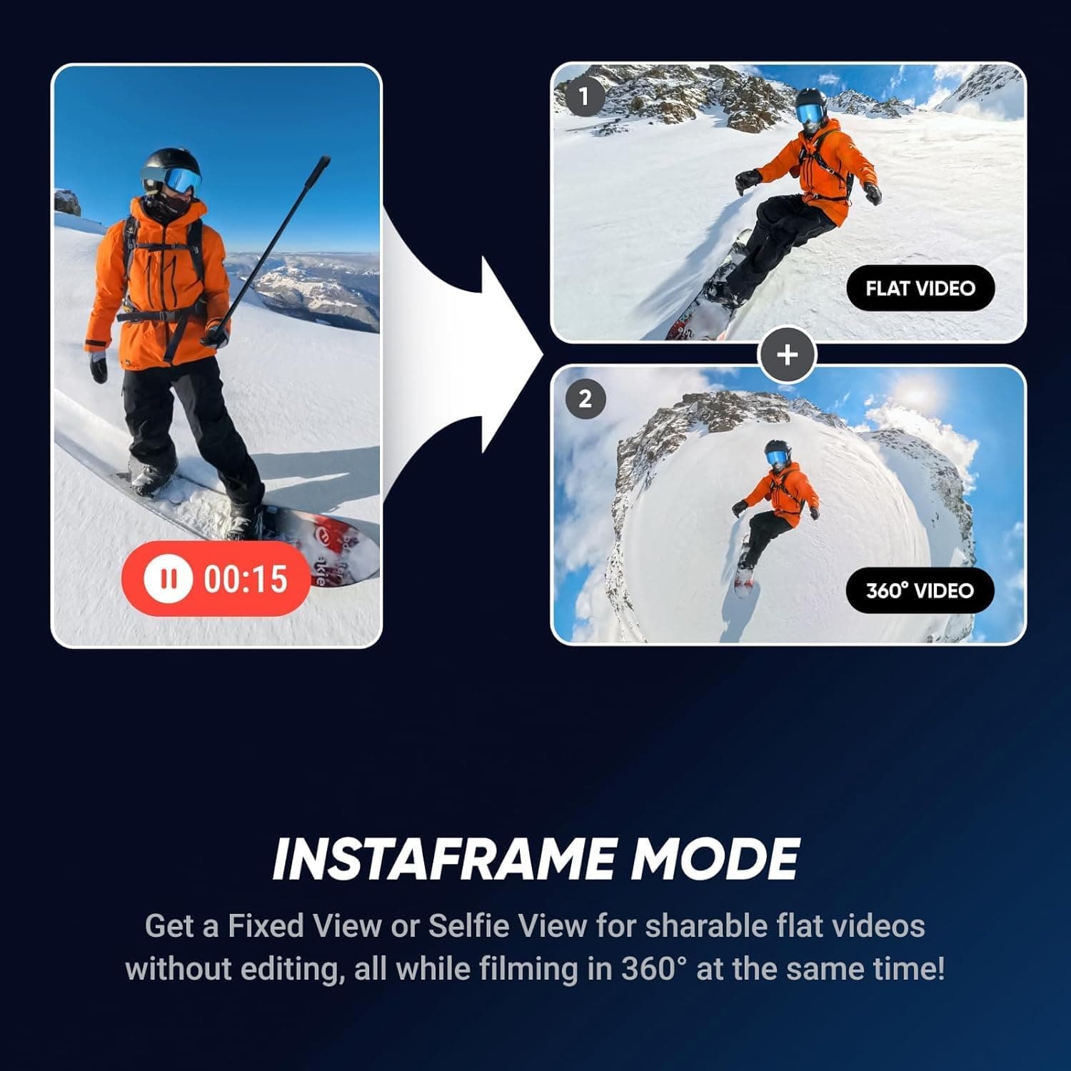 دوربین اکشن 360 درجه Insta360 با وضوح 8K بسته استاندارد مدل X5 همراه با کیف حمل لنز قابل تعویض دوربین اکشن 360 درجه Insta360 با وضوح 8K بسته استاندارد مدل X5 همراه با کیف حمل لنز قابل تعویض