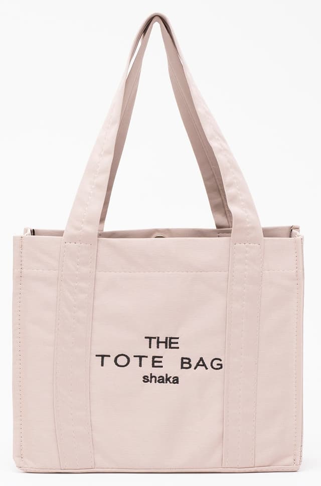 کیف دستی و دوشی زنانه Shaka The Tote Bag کانواس کرم گلدوزیشده با دکمه فشاری مدل U45 25x30 کیف دستی و دوشی زنانه Shaka The Tote Bag کانواس کرم گلدوزیشده با دکمه فشاری مدل U45 25x30