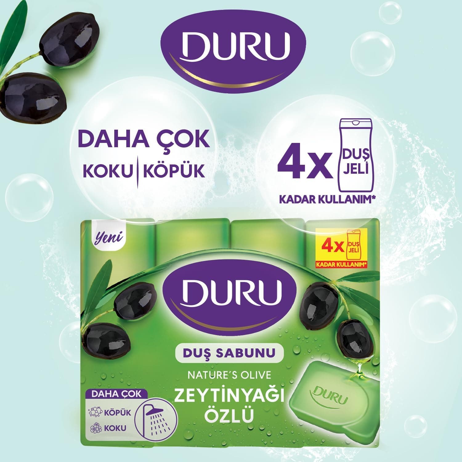 صابون روغن زیتون طبیعی Duru، 150 Gramx4 صابون روغن زیتون طبیعی Duru، 150 Gramx4