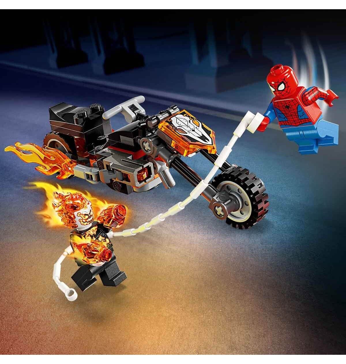 لگو Marvel ست مدل Spider-Man مقابل موتورسیکلت Ghost Rider 76335 لگو Marvel ست مدل Spider-Man مقابل موتورسیکلت Ghost Rider 76335