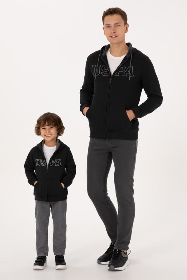 هیرکا بافت مردانه U.S. Polo Assn. کلاهدار زیپدار فیت معمولی مشکی مدل 50313719-VR046 هیرکا بافت مردانه U.S. Polo Assn. کلاهدار زیپدار فیت معمولی مشکی مدل 50313719-VR046