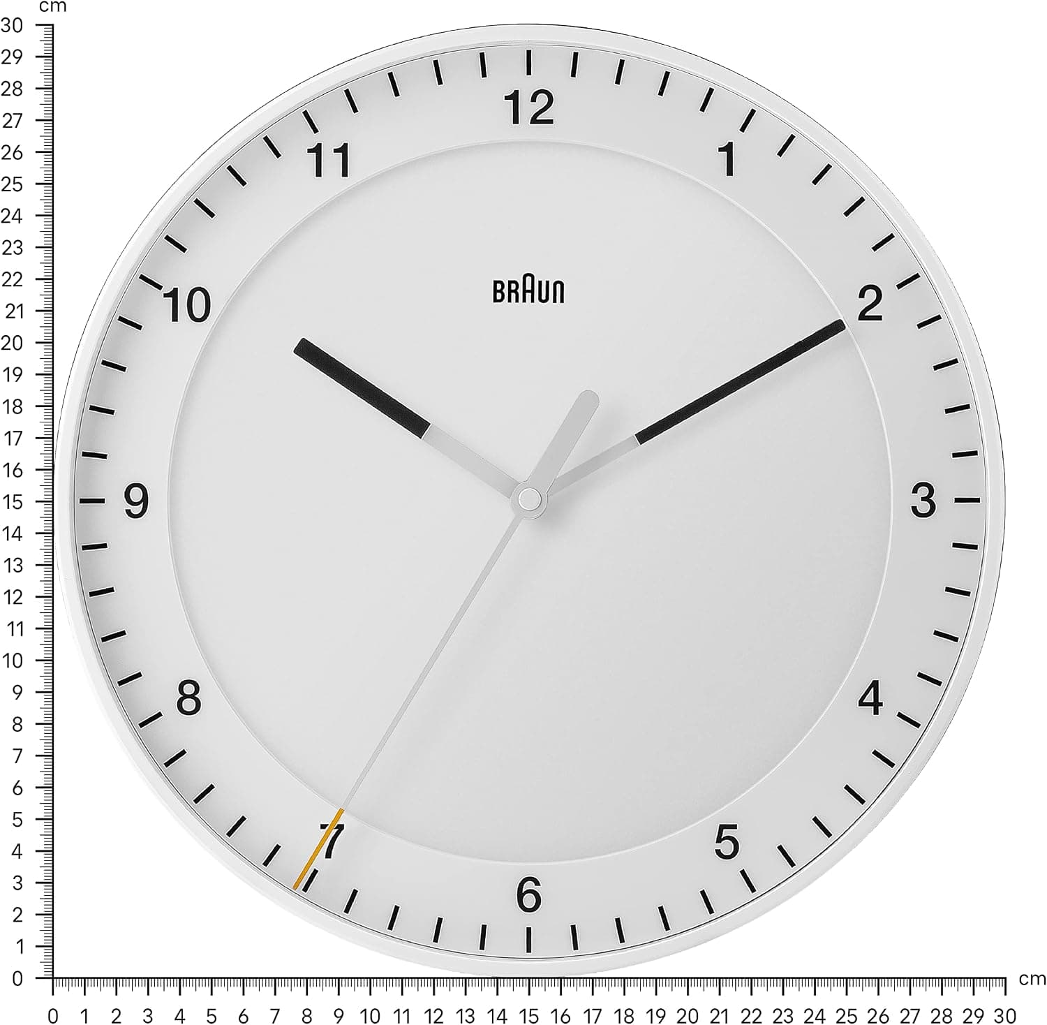 ساعت دیواری آنالوگ Braun کلاسیک بیصدا سفید 30cm مدل BC17W ساعت دیواری آنالوگ Braun کلاسیک بیصدا سفید 30cm مدل BC17W