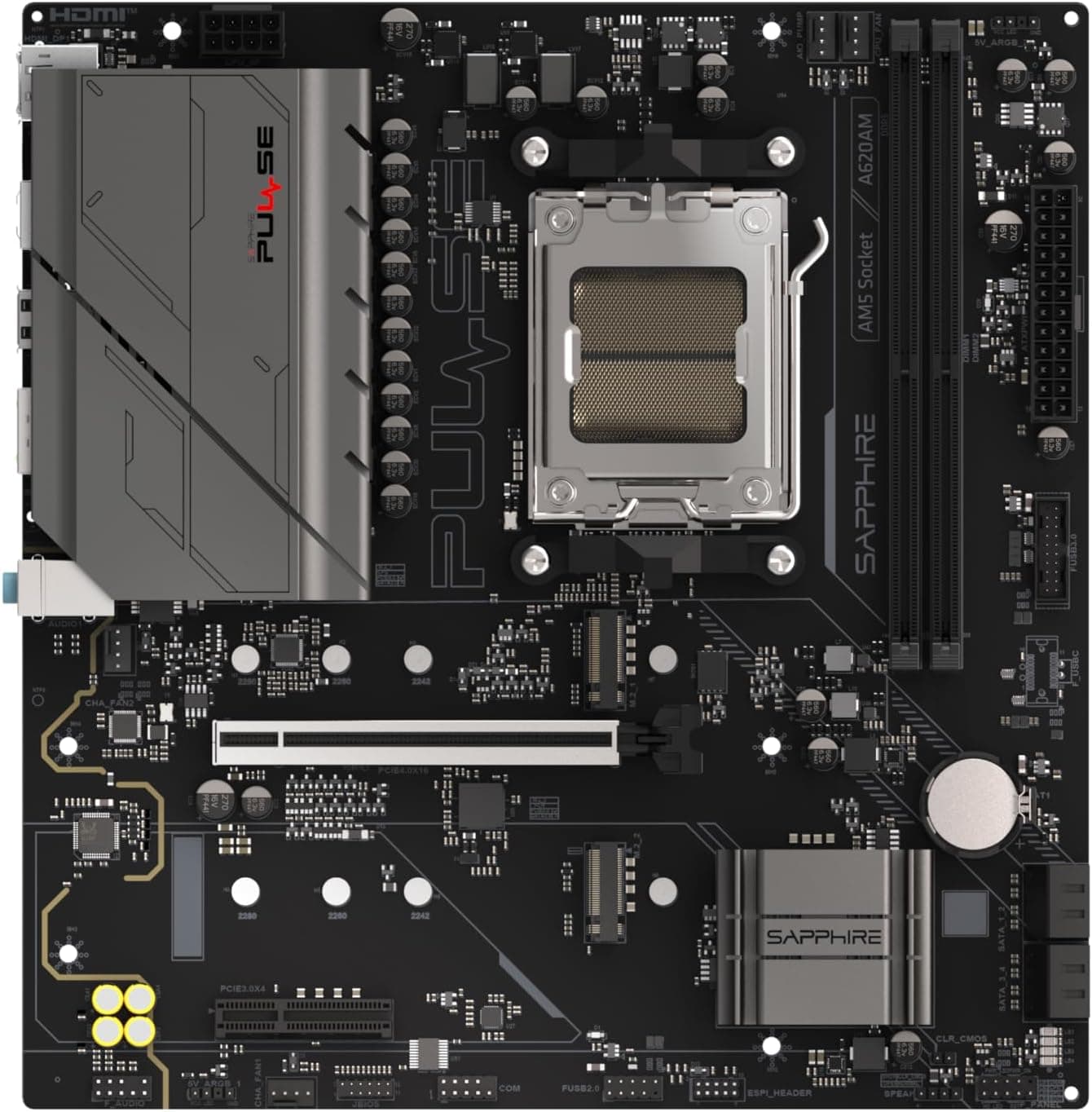 مادربرد Sapphire AMD AM5 mATX مدل PULSE A620AM 52118-03-40G مادربرد Sapphire AMD AM5 mATX مدل PULSE A620AM 52118-03-40G