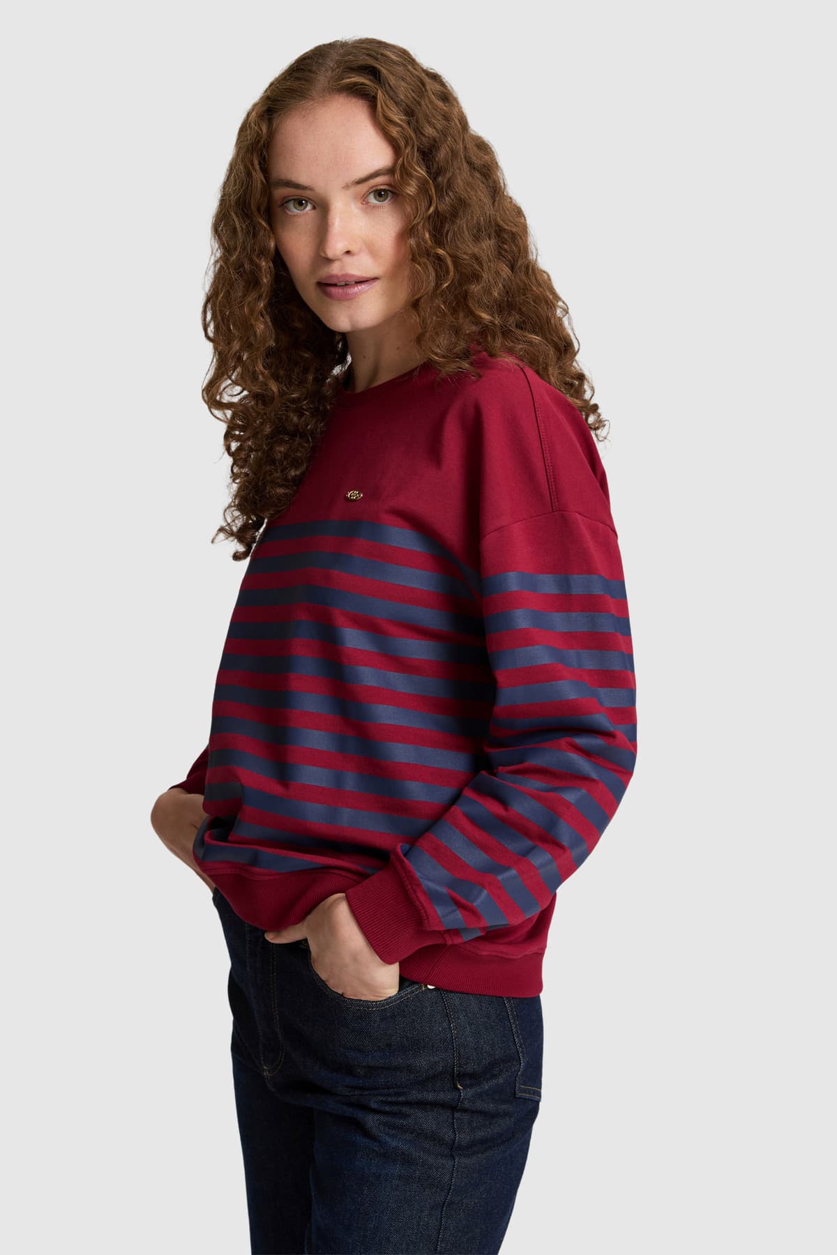 سوئیشرت زنانه U.S. Polo Assn. گیلاسی مدل 50328990-VR223 سوئیشرت زنانه U.S. Polo Assn. گیلاسی مدل 50328990-VR223