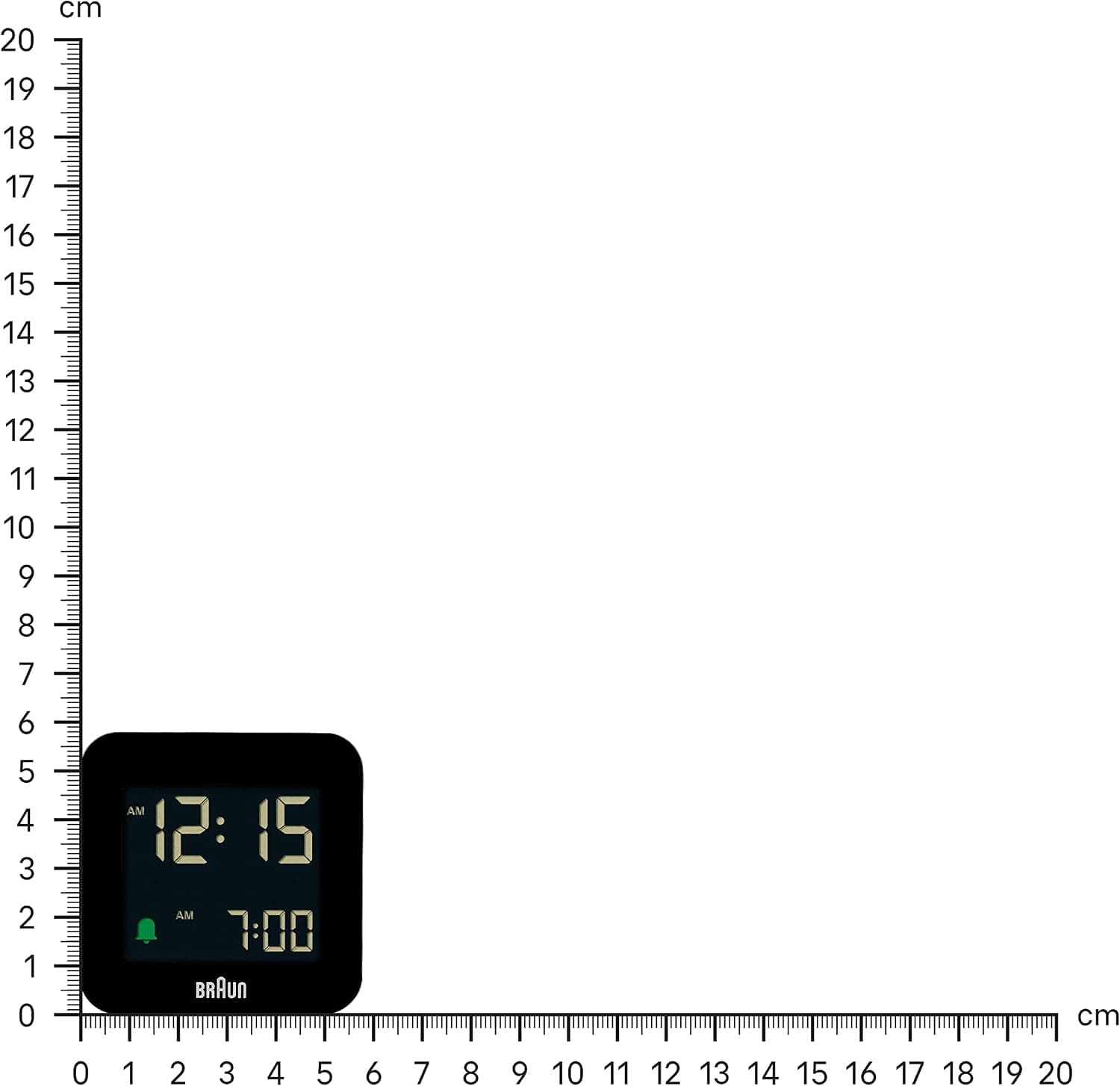 ساعت زنگدار دیجیتال سفری Braun مشکی با آلارم Crescendo، نمایشگر LCD منفی و تنظیم سریع، مدل BC08B ساعت زنگدار دیجیتال سفری Braun مشکی با آلارم Crescendo، نمایشگر LCD منفی و تنظیم سریع، مدل BC08B