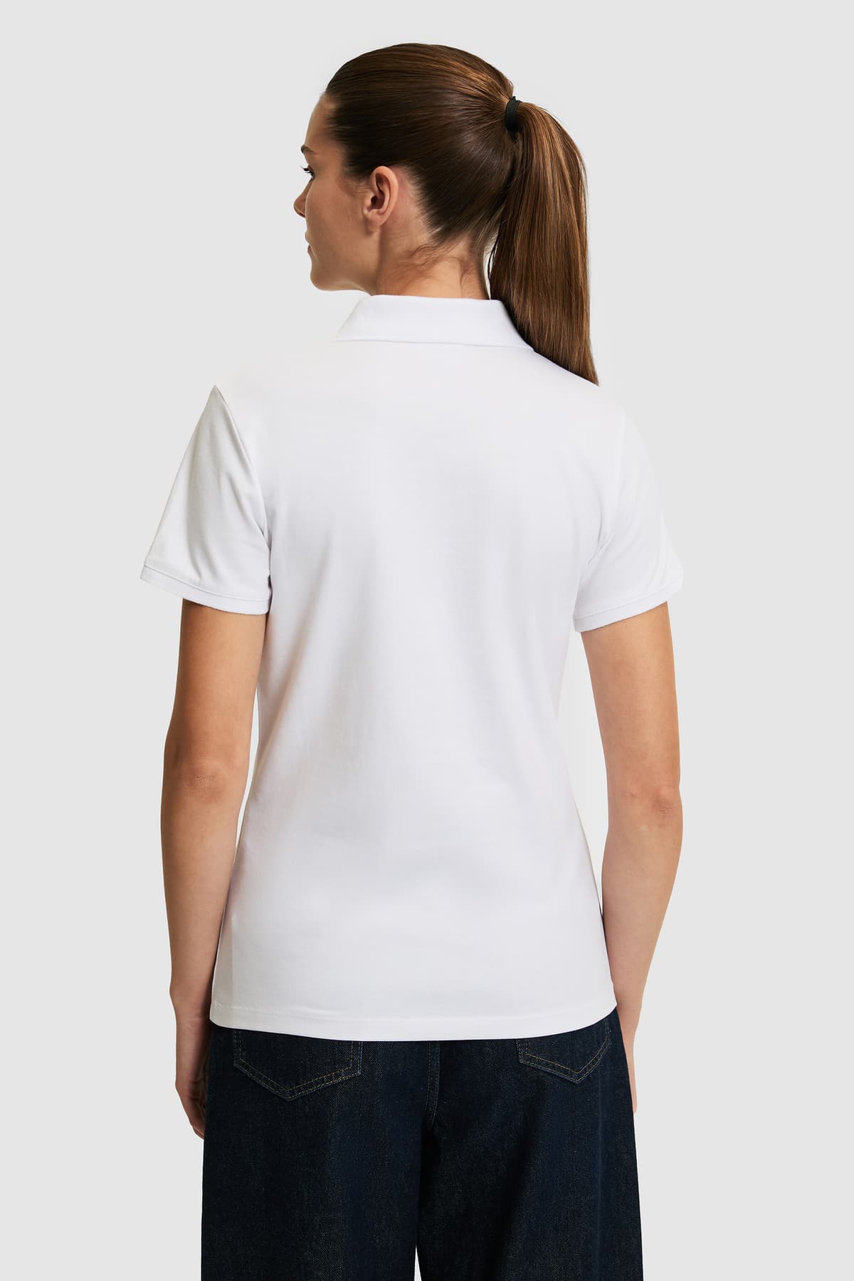 تیشرت زنانه یقه پولو U.S. Polo Assn. سفید ساده مدل 50321818-VR013 تیشرت زنانه یقه پولو U.S. Polo Assn. سفید ساده مدل 50321818-VR013