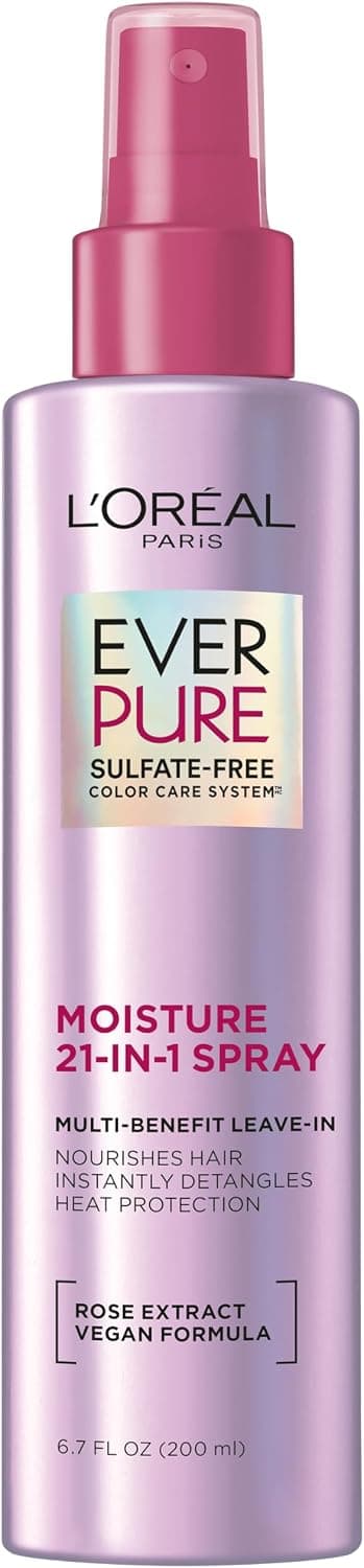 اسپری مراقبت کننده مو L'Oreal Paris EverPure بدون سولفات 21-in-1 6.7fl oz اسپری مراقبت کننده مو L'Oreal Paris EverPure بدون سولفات 21-in-1 6.7fl oz