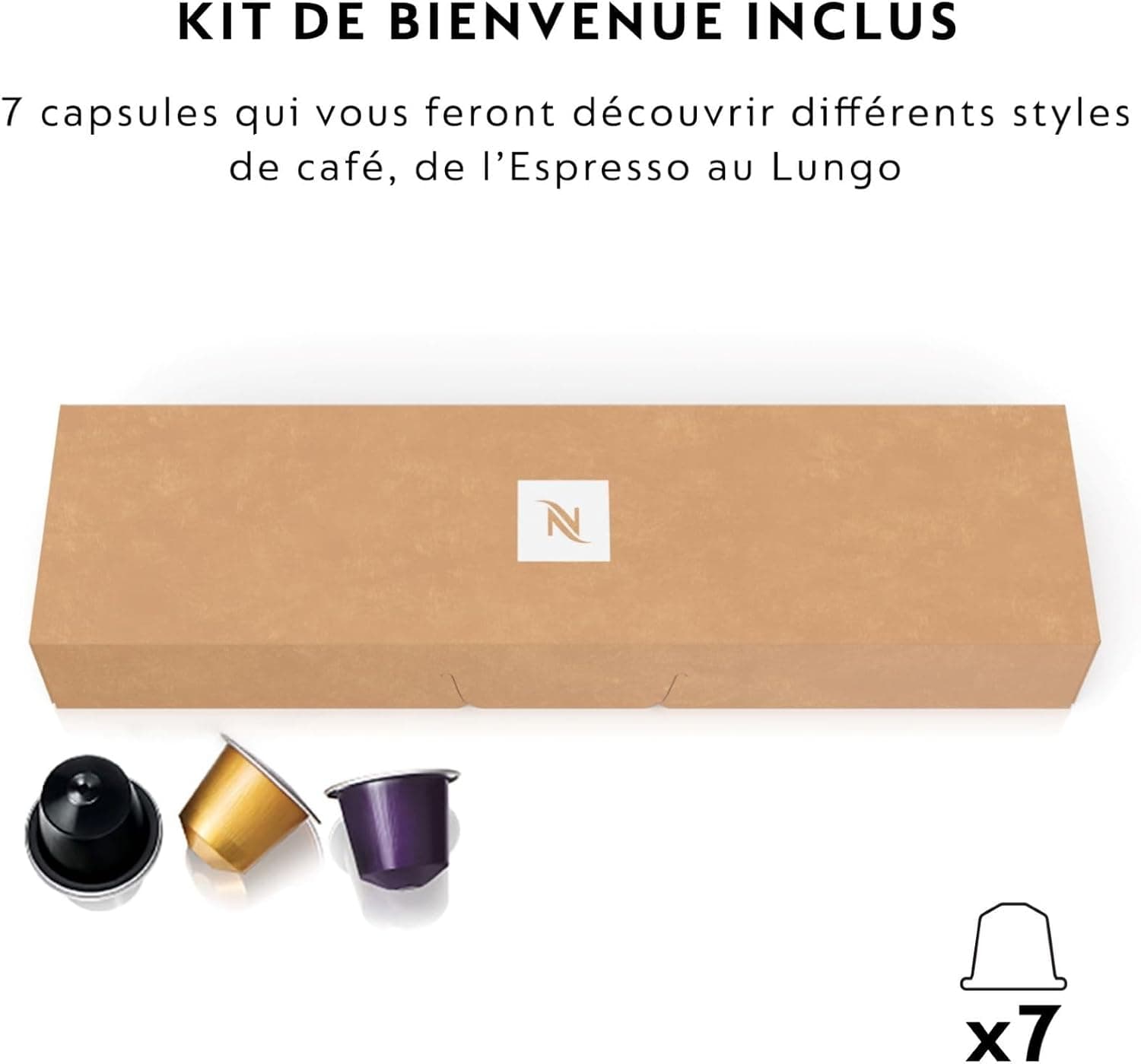دستگاه قهوه ساز کپسولی Nespresso مدل EN 80.CW Inissia رنگ وانیلی کرمی دستگاه قهوه ساز کپسولی Nespresso مدل EN 80.CW Inissia رنگ وانیلی کرمی