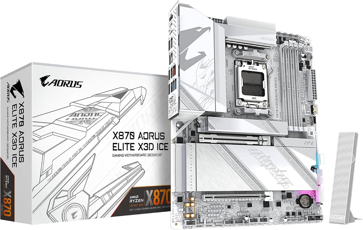 مادربرد GIGABYTE مدل X870E EAGLE X3D WIFI7 سازگار با AMD Ryzen 9000 مادربرد GIGABYTE مدل X870E EAGLE X3D WIFI7 سازگار با AMD Ryzen 9000