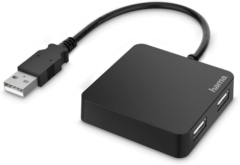 هاب USB Hama مشکی 4 پورت USB 2.0 480 Gbps مدل 00200121 هاب USB Hama مشکی 4 پورت USB 2.0 480 Gbps مدل 00200121
