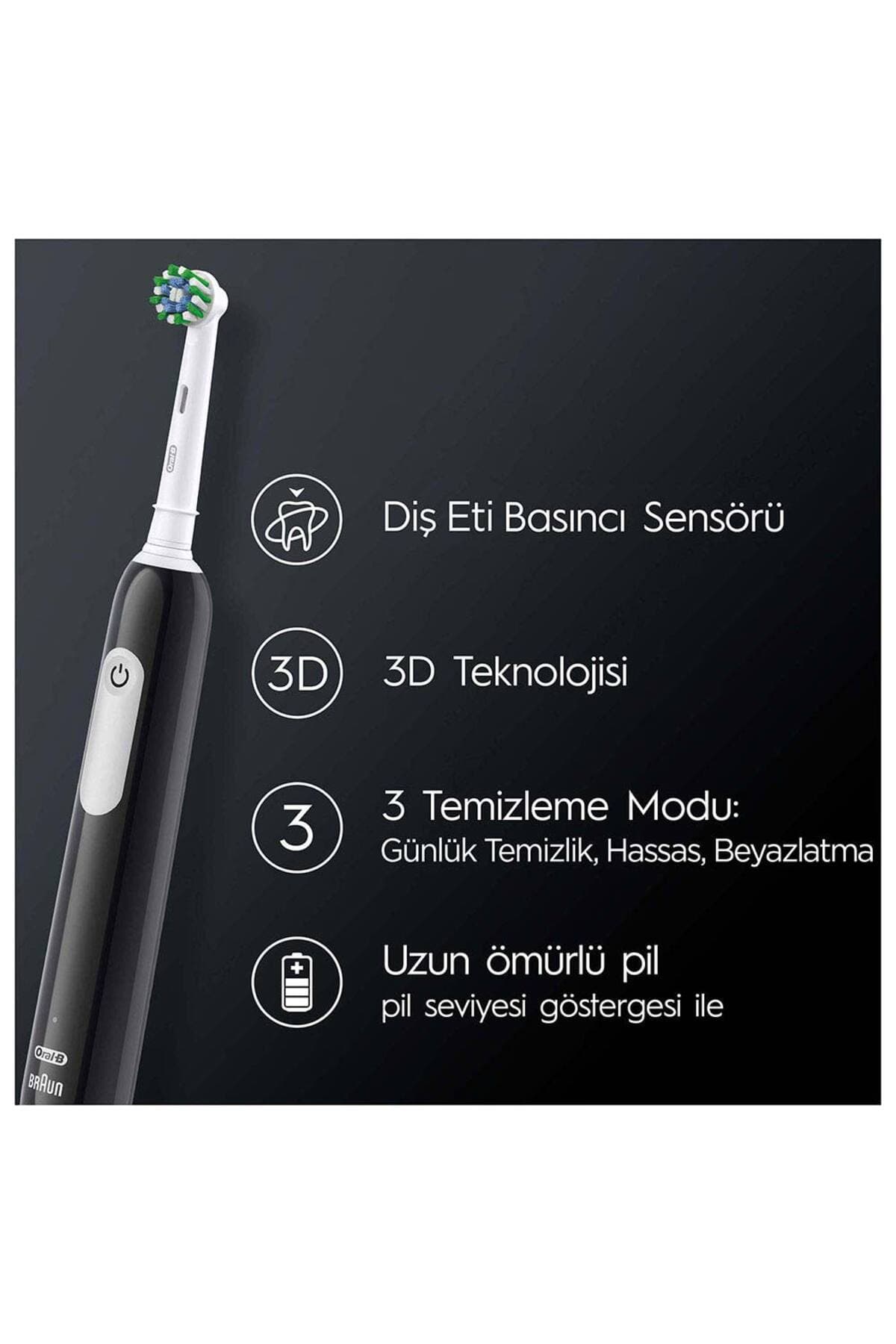 مسواک برقی شارژی Oral-B مشکی مدل Pro Series 1 مسواک برقی شارژی Oral-B مشکی مدل Pro Series 1