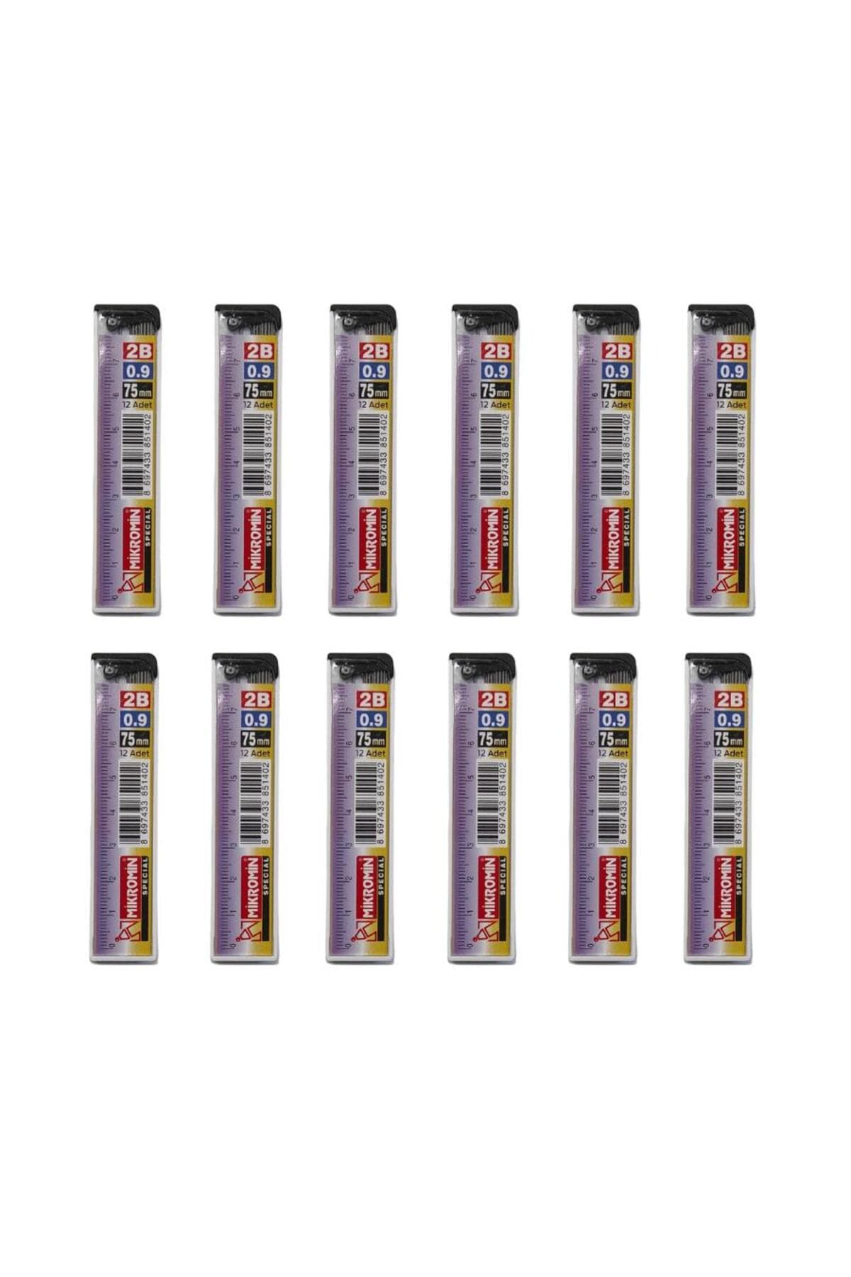 مغزی اتود Mikro Min 0.9 Mm مدرج 75 Mm، 12 عدد مغزی اتود Mikro Min 0.9 Mm مدرج 75 Mm، 12 عدد
