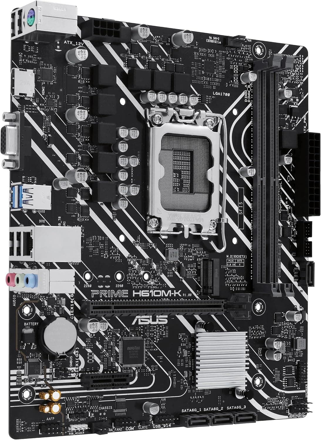 مادربرد ASUS PRIME H610M-K سوکت Intel LGA1700 فرم فاکتور mATX مادربرد ASUS PRIME H610M-K سوکت Intel LGA1700 فرم فاکتور mATX