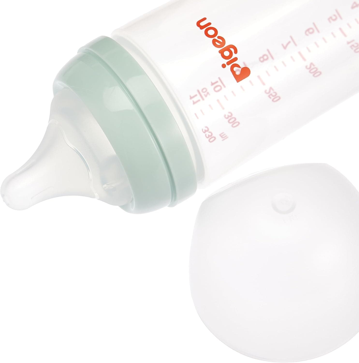 شیشه شیر Pigeon Softouch Peristaltic PLUS گردن پهن نیپل بزرگ 330ml بدون BPA شیشه شیر Pigeon Softouch Peristaltic PLUS گردن پهن نیپل بزرگ 330ml بدون BPA
