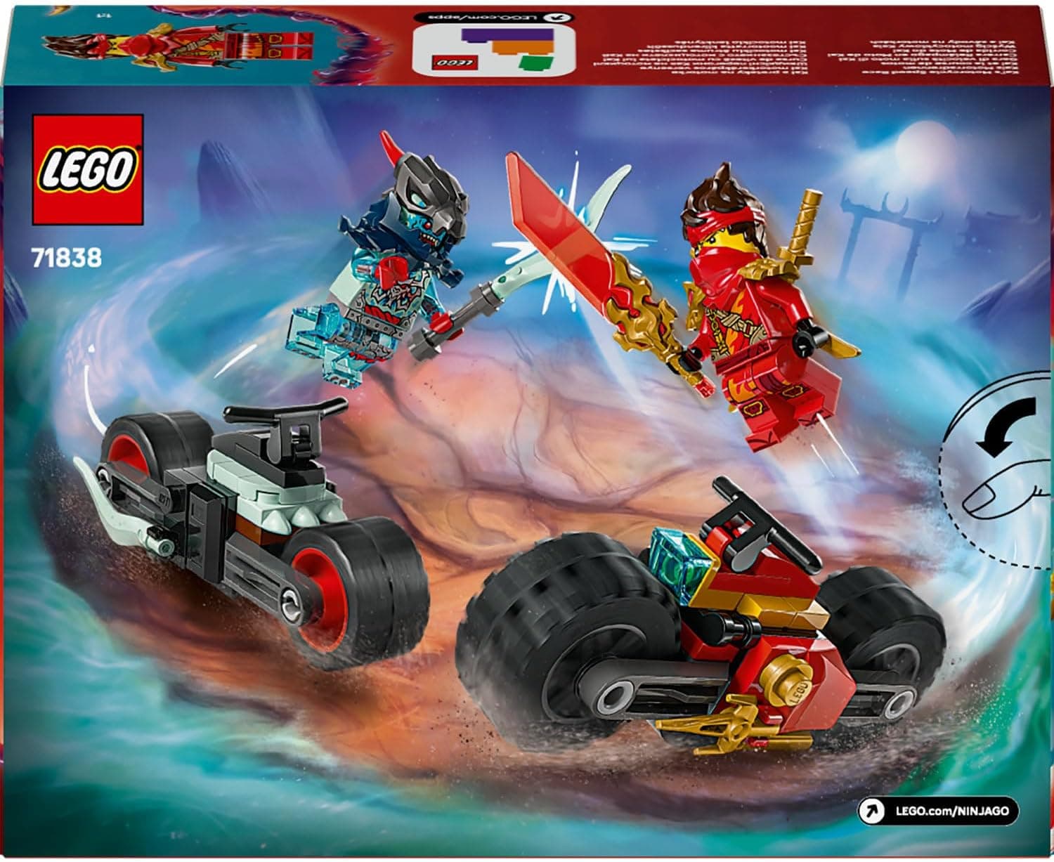 لگو NINJAGO ست موتورسیکلت مسابقه سرعت Kai مدل 71838 لگو NINJAGO ست موتورسیکلت مسابقه سرعت Kai مدل 71838