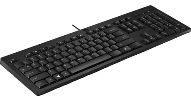 کیبورد HP کابلی USB مشکی مدل 125 266c9aa کیبورد HP کابلی USB مشکی مدل 125 266c9aa