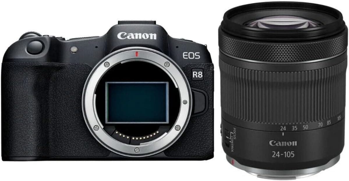 دوربین Canon مدل EOS R8 با لنز RF 24-105mm F/4-7.1 IS STM کیت دوربین Canon مدل EOS R8 با لنز RF 24-105mm F/4-7.1 IS STM کیت