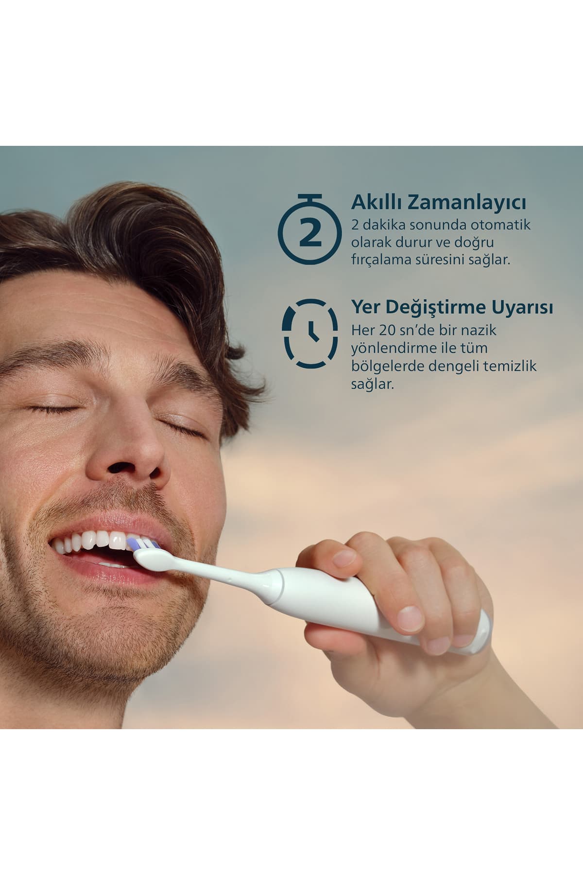 مسواک برقی Philips Sonicare 6100 با ۲۱ روز شارژدهی، محفظه سفر، بسیار ملایم، سفید مدل HX7400/06 مسواک برقی Philips Sonicare 6100 با ۲۱ روز شارژدهی، محفظه سفر، بسیار ملایم، سفید مدل HX7400/06