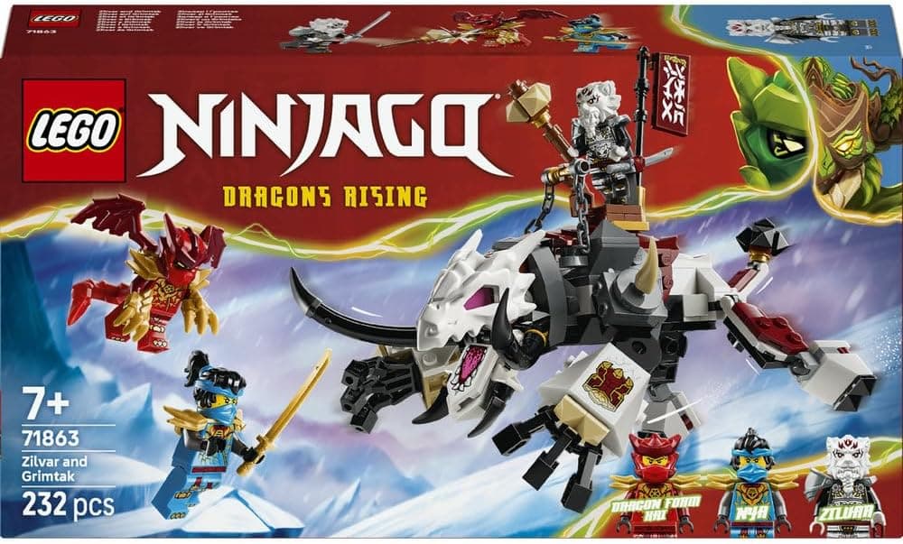 لگو NINJAGO Zilvar and Grimtak the Dragon Beast مدل 71863 لگو NINJAGO Zilvar and Grimtak the Dragon Beast مدل 71863