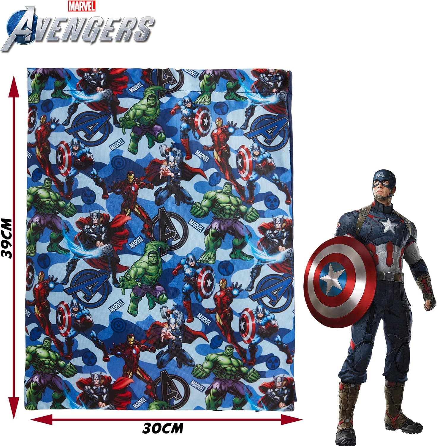 کولهپشتی کوچک کودکانه Marvel همراه ساک بندکششی برای ورزش، مدرسه، سفر و استخر کولهپشتی کوچک کودکانه Marvel همراه ساک بندکششی برای ورزش، مدرسه، سفر و استخر