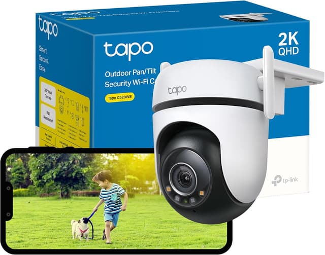 دوربین مداربسته هوشمند فضای باز Tapo TP-Link مدل C520WS با چرخش افقی و عمودی دوربین مداربسته هوشمند فضای باز Tapo TP-Link مدل C520WS با چرخش افقی و عمودی