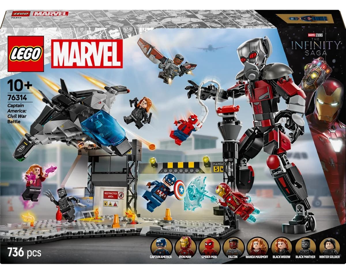 لگو Marvel کاپیتان آمریکا نبرد قهرمانان مدل 76314 736 قطعه لگو Marvel کاپیتان آمریکا نبرد قهرمانان مدل 76314 736 قطعه