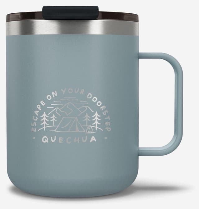 ترموس لیوانی Decathlon Quechua استیل ضدزنگ آبی 0.35 L مدل 900 ترموس لیوانی Decathlon Quechua استیل ضدزنگ آبی 0.35 L مدل 900