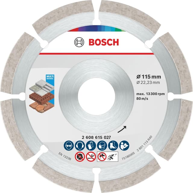 دیسک برش الماسه قطعهای یونیورسال Bosch Eco مدل 2608615027 برای فرز کوچک دیسک برش الماسه قطعهای یونیورسال Bosch Eco مدل 2608615027 برای فرز کوچک