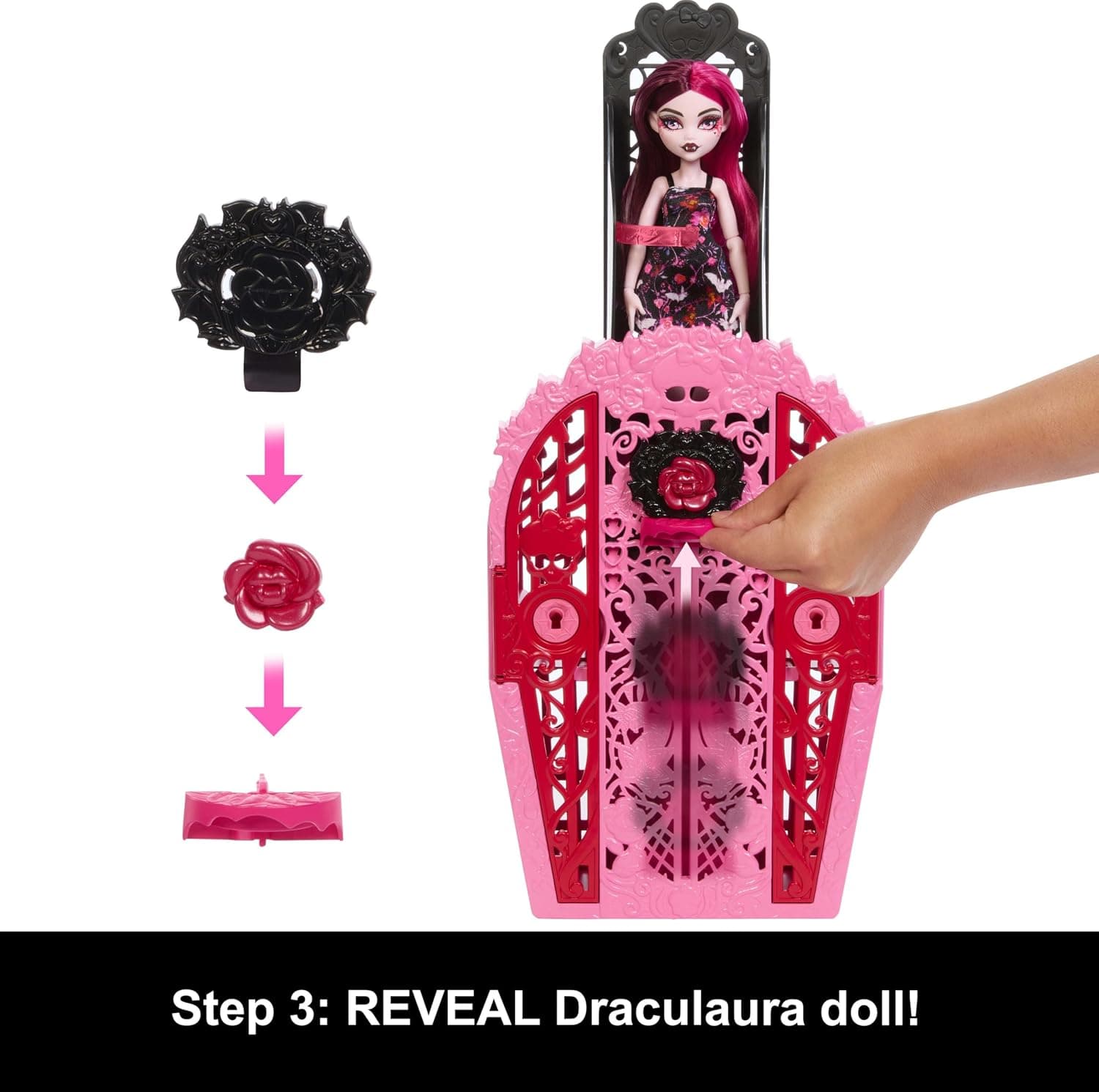 ست بازی باغ اسرارآمیز Monster High با عروسک Draculaura و بیش از ۱۹ غافلگیری مدل HYT72 ست بازی باغ اسرارآمیز Monster High با عروسک Draculaura و بیش از ۱۹ غافلگیری مدل HYT72