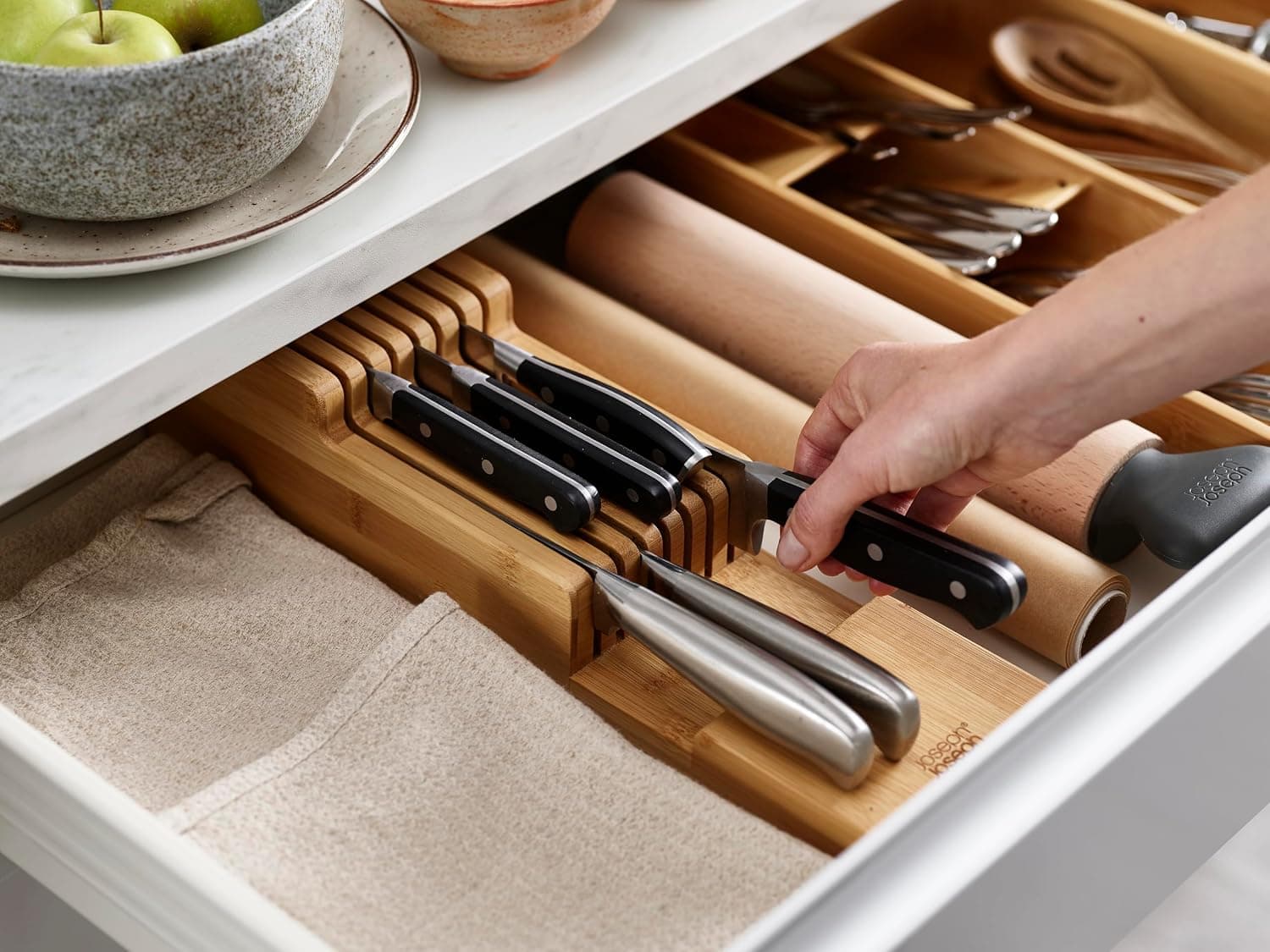 نظمدهنده چاقو Joseph Joseph DrawerStore بامبو مناسب تا ۹ چاقو نظمدهنده چاقو Joseph Joseph DrawerStore بامبو مناسب تا ۹ چاقو