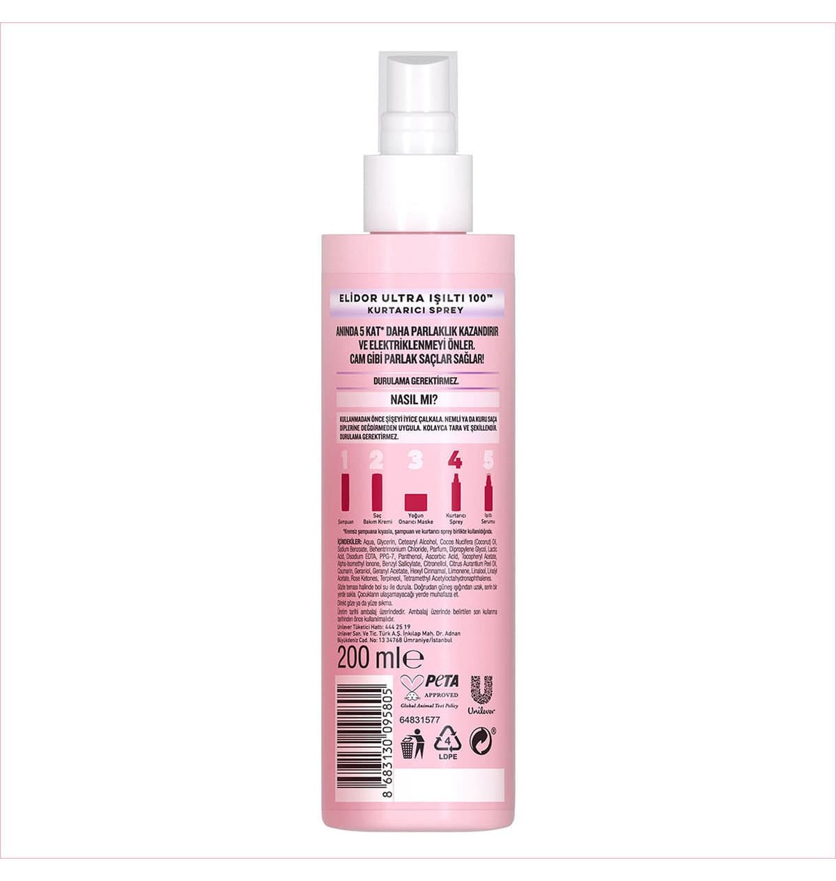 اسپری ترمیمکننده مو Elidor Ultra با براقیت و درخشندگی شدید 200 ml x2 اسپری ترمیمکننده مو Elidor Ultra با براقیت و درخشندگی شدید 200 ml x2