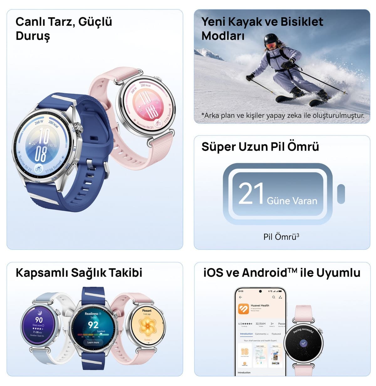 ساعت هوشمند Huawei Watch GT 7 46 mm آبی با باتری تا ۲۱ روز ساعت هوشمند Huawei Watch GT 7 46 mm آبی با باتری تا ۲۱ روز