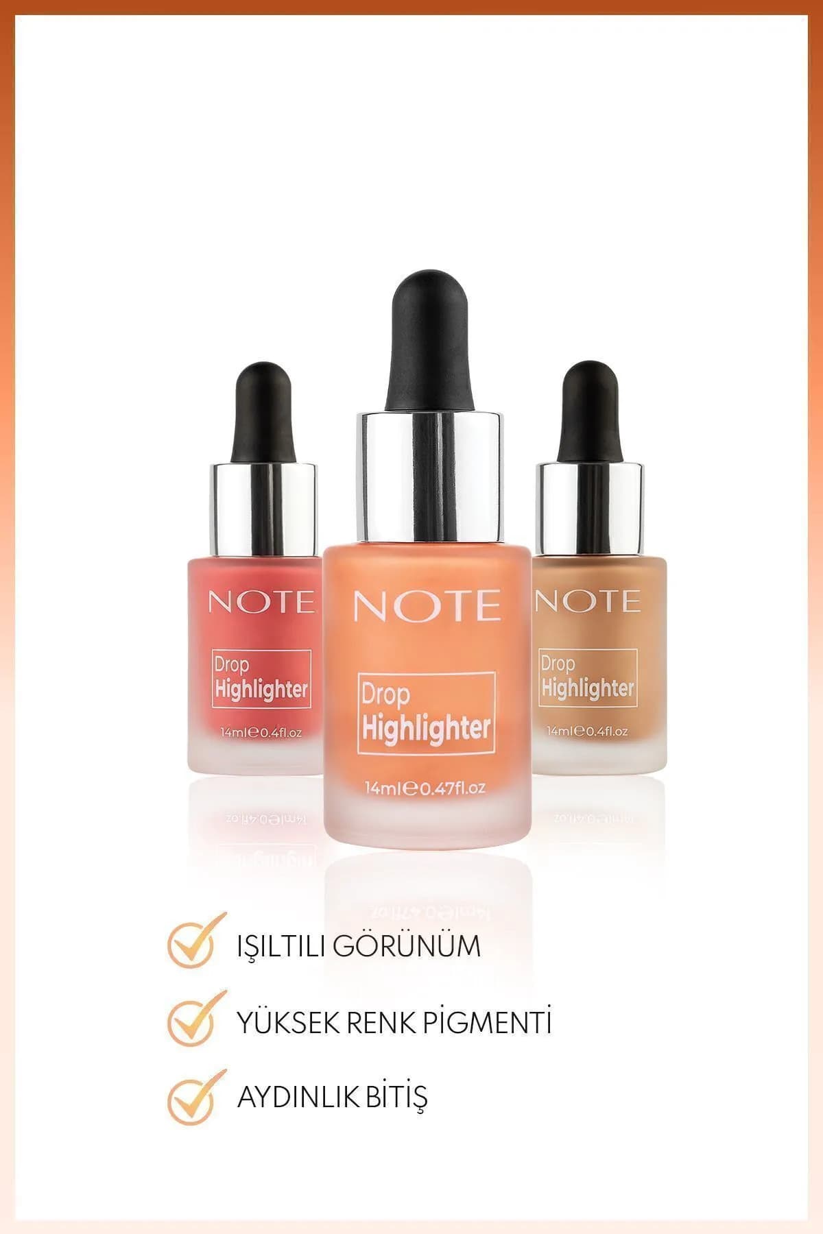 هایلایتر مایع درخشان Note Cosmetics سری Drop شماره 03 نور شمع هایلایتر مایع درخشان Note Cosmetics سری Drop شماره 03 نور شمع