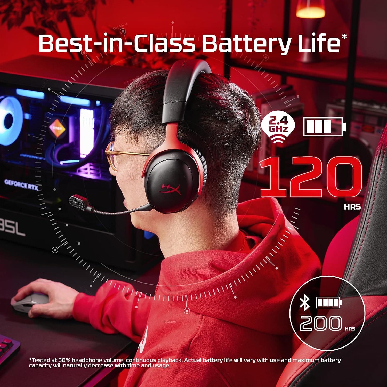هدست گیمینگ بیسیم HyperX چندپلتفرمی مشکی-قرمز مدل Cloud III S هدست گیمینگ بیسیم HyperX چندپلتفرمی مشکی-قرمز مدل Cloud III S