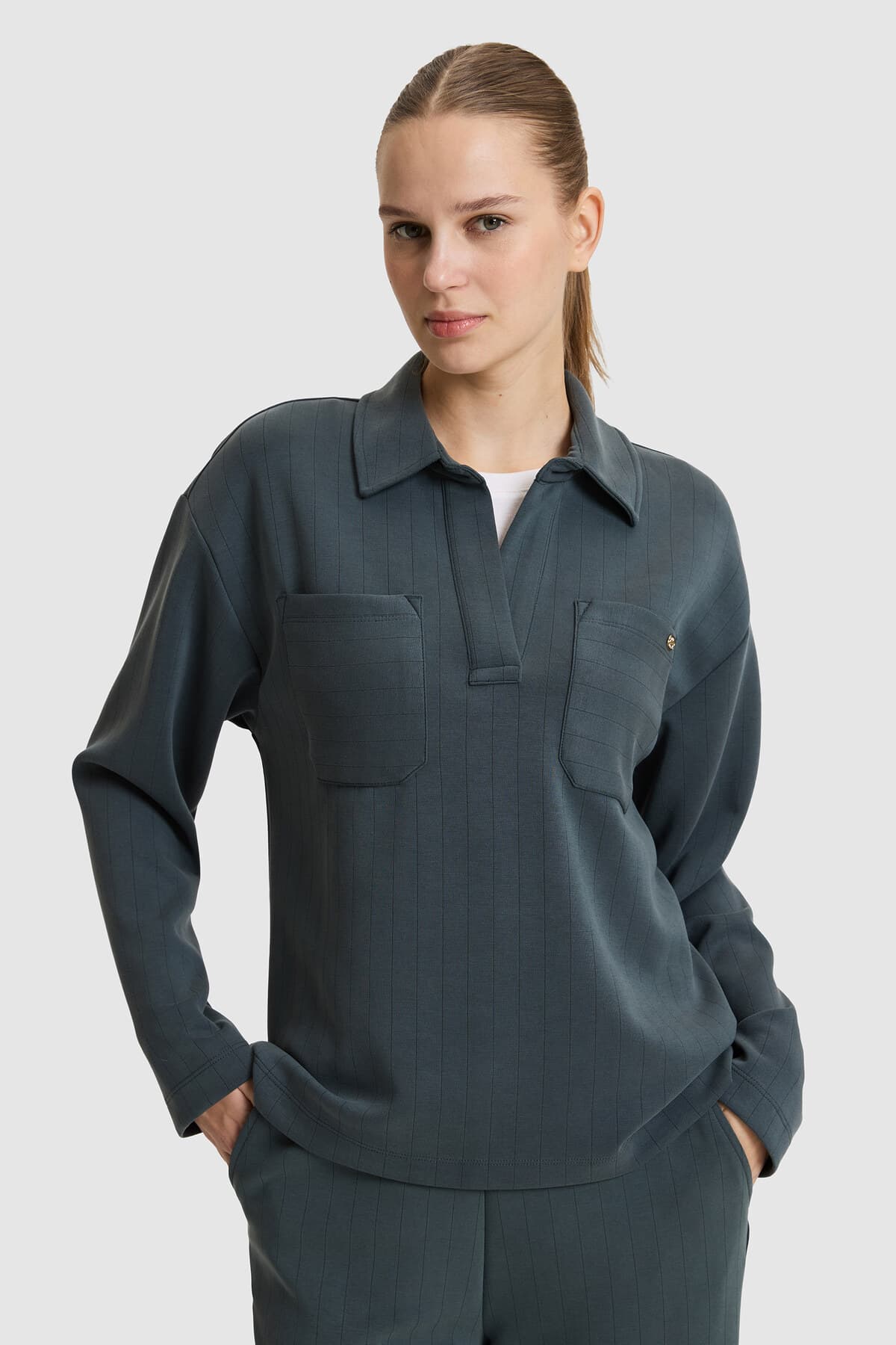 سوئیشرت زنانه U.S. Polo Assn. خاکستری مدل 50326739-VR076 سوئیشرت زنانه U.S. Polo Assn. خاکستری مدل 50326739-VR076