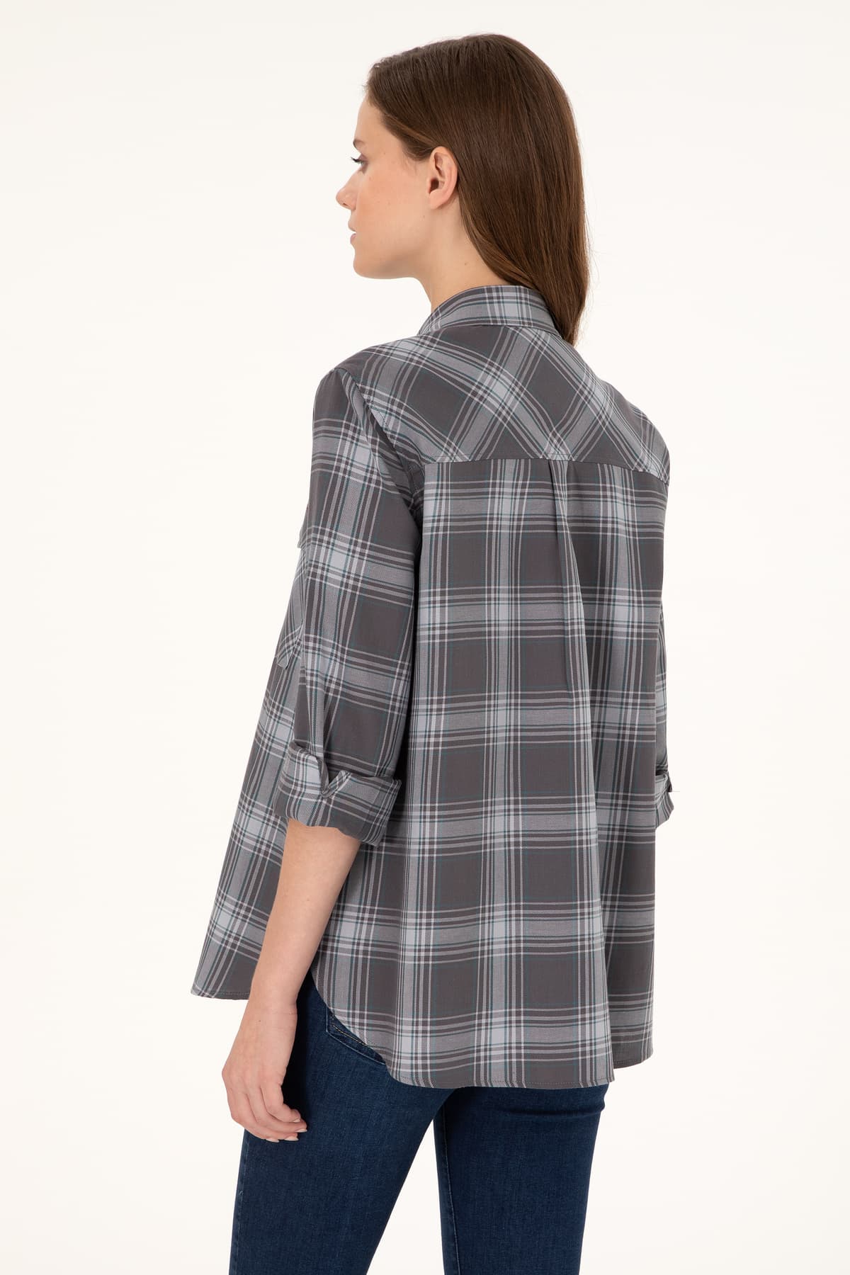 تونیک زنانه U.S. Polo Assn. خاکستری آستین بلند مدل 50297096-VR024 تونیک زنانه U.S. Polo Assn. خاکستری آستین بلند مدل 50297096-VR024