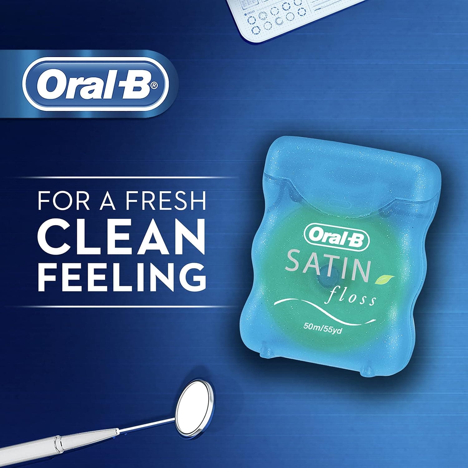 نخ دندان Oral-B Saten سبز نعنایی 25 m نخ دندان Oral-B Saten سبز نعنایی 25 m