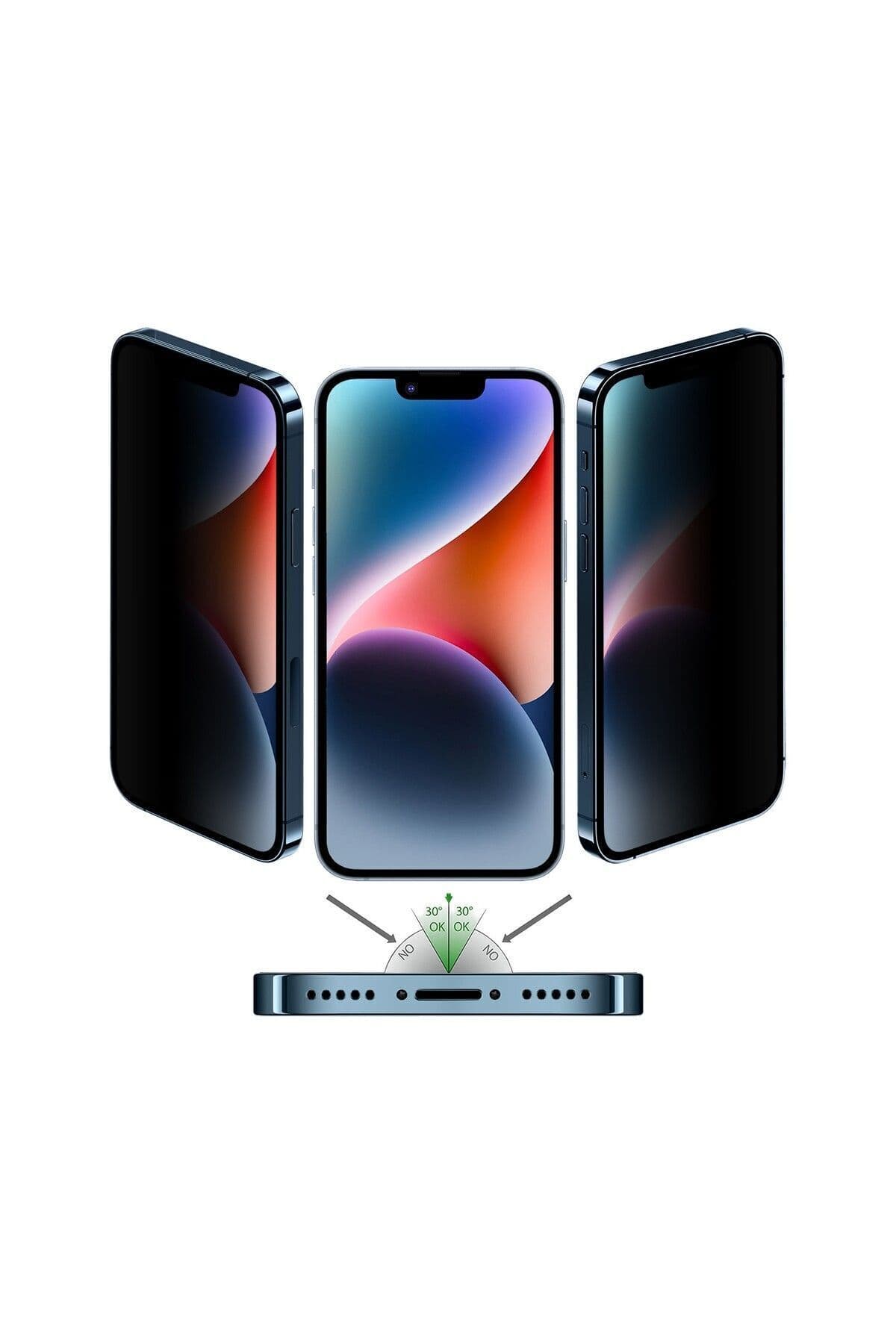 محافظ صفحهنمایش شیشهای تمامصفحه مناسب iPhone 13 EVAX سری Guard Hayalet محافظ صفحهنمایش شیشهای تمامصفحه مناسب iPhone 13 EVAX سری Guard Hayalet