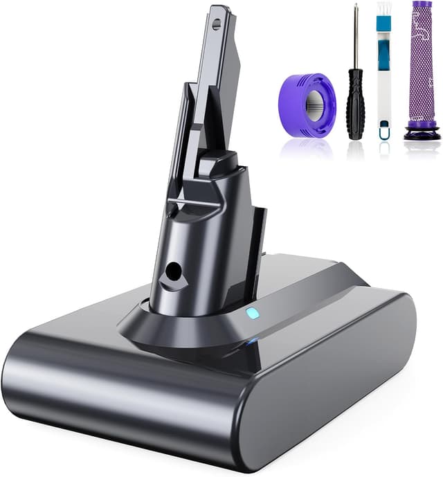 باتری جاروبرقی Vunzo سازگار با Dyson V7 SV11 دارای نشانگر شارژ باتری جاروبرقی Vunzo سازگار با Dyson V7 SV11 دارای نشانگر شارژ