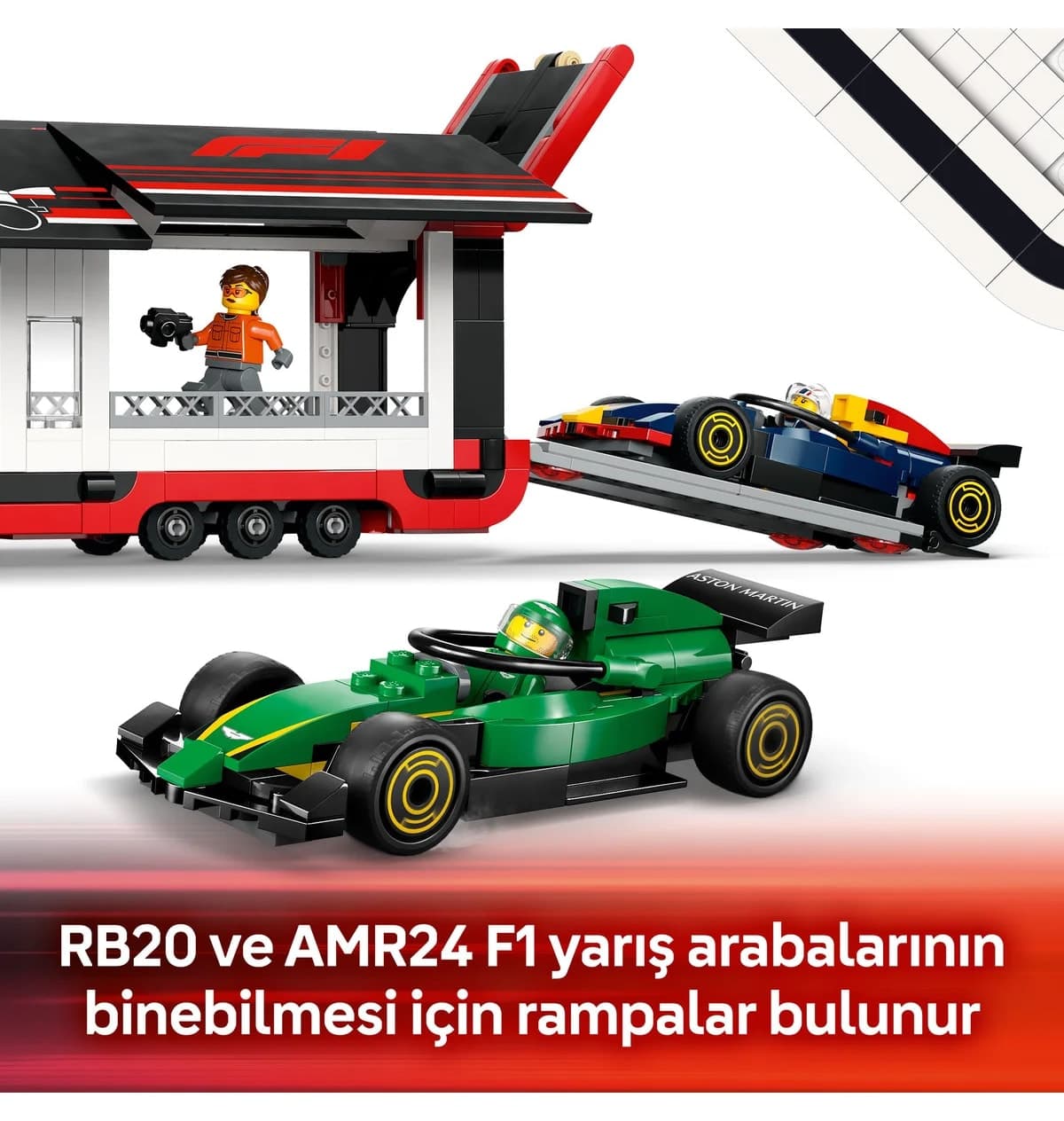 لگو City کامیون F1 ماشینهای RB20 و AMR24 مدل 60445 لگو City کامیون F1 ماشینهای RB20 و AMR24 مدل 60445