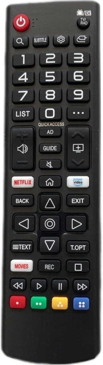 کنترل تلویزیون Babilden مناسب LG با Netflix و Prime Video مدل AKB75675301 / AKB75675311 کنترل تلویزیون Babilden مناسب LG با Netflix و Prime Video مدل AKB75675301 / AKB75675311