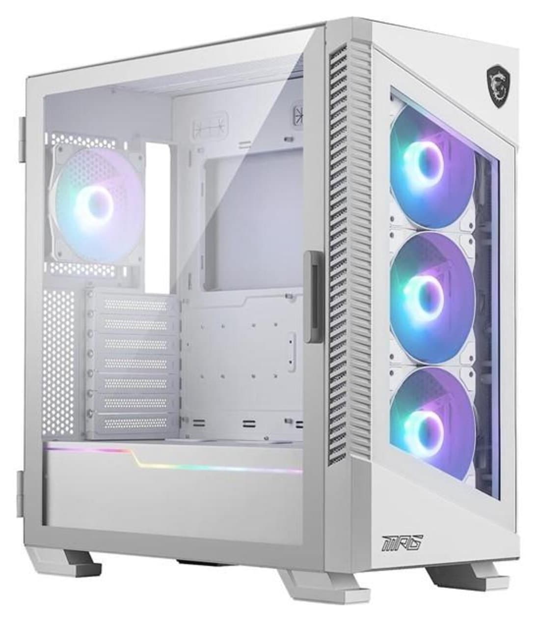 کیس کامپیوتر گیمینگ MSI MID-TOWER فن 4-RGB سفید مدل MPG VELOX 100R کیس کامپیوتر گیمینگ MSI MID-TOWER فن 4-RGB سفید مدل MPG VELOX 100R