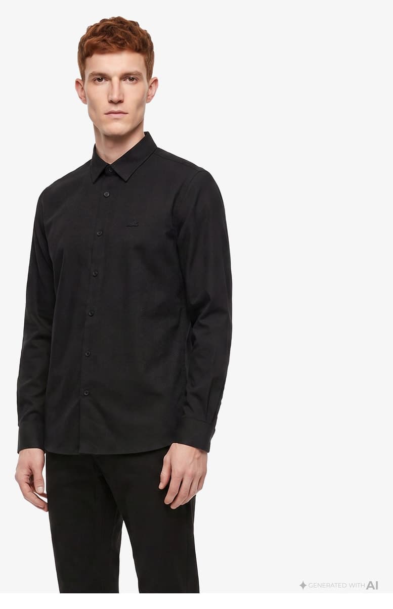 پیراهن مردانه Lacoste فیت اسلیم یقه دکمهدار مشکی پیراهن مردانه Lacoste فیت اسلیم یقه دکمهدار مشکی